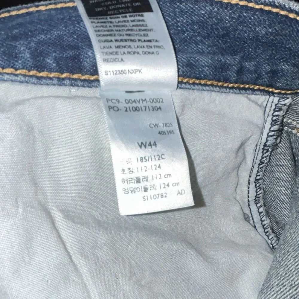 Levi Strauss Signature Men's Loose Fit Blue Denim Shorts 12